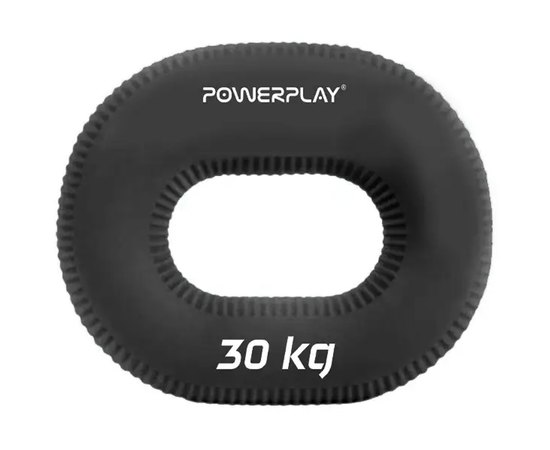 Еспандер кистьовий силіконовий PowerPlay PP-4336 Hand Grip Hard 30 кг Чорний (PP_4336_Black_30kg)