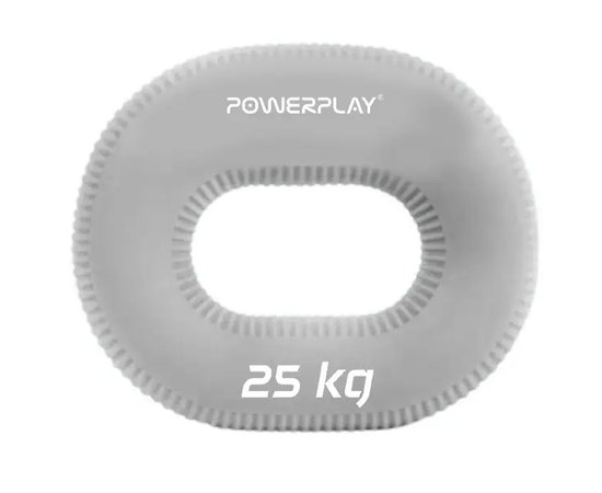 Еспандер кистьовий силіконовий PowerPlay PP-4336 Hand Grip Large 25 кг Сірий (PP_4336_Grey_25kg)