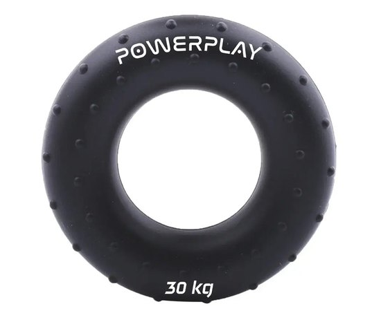 Эспандер кистевой силиконовый PowerPlay PP-4338 Hand Grip Hard 30 кг Черный (PP_4338_Black_30kg), Нагрузка: 30 кг