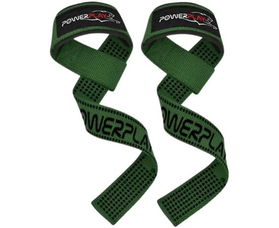 Лямки для тяги PowerPlay 7064 Lifting Gym Straps Зелені (PP_7064_Green)