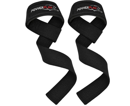 Лямки для тяги PowerPlay 7065 Classic Lifting Gym Straps Черные (PP_7065_Black)