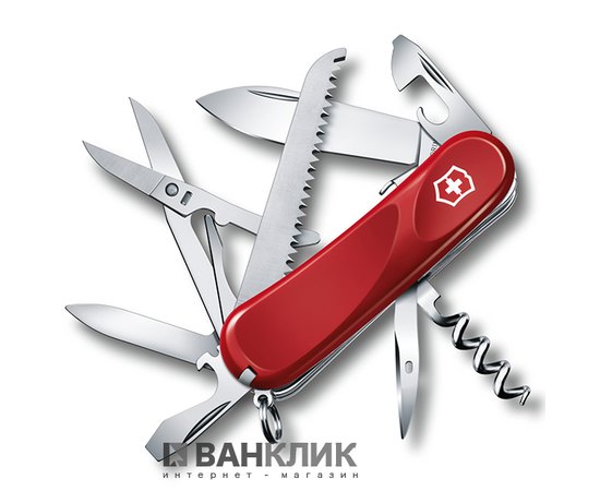 Нож Victorinox Delemont, Evolution S17, 85 мм, красный 2.3913.SE