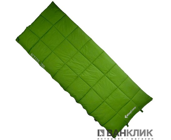 Спальный мешок KingCamp ACTIVE 250 DOUBLE L Green KS3189