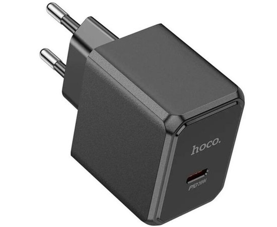 Зарядний пристрій Hoco Ocean single port charger CS13A 1type-C, 20W/3A, PD/QC Black (000009900)