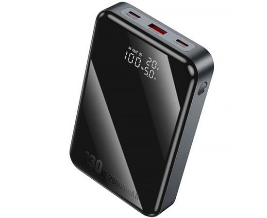 Повербанк HOCO Fast charge Q30A 130W 20000 mAh Black (000010922)