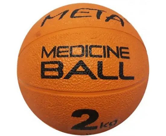 Медицинбол Meta Colour Medicine Ball 2 кг оранжевый 19,5 см (3000200100), Диаметр: 19.5 см, Вес: 2 кг