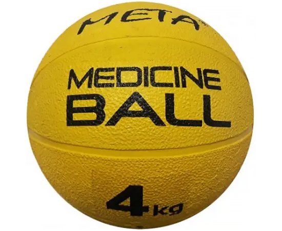 Медицинбол Meta Colour Medicine Ball 4 кг желтый 23 см (3000400100), Диаметр: 23 см, Вес: 4 кг