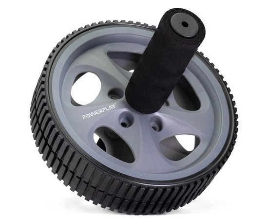 Колесо для преса PowerPlay PP-4345 Exercise Wheel сіре (PP_4345)