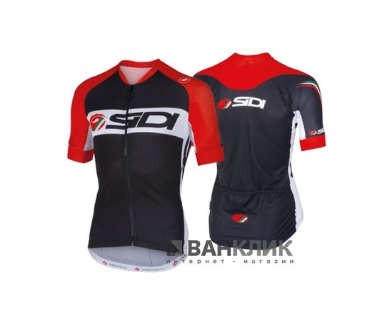 Велофутболка мужская Sidi Dino 3 Jersey No.2148 Black/Red XL ЦБ0001043