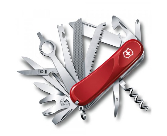 Нож Victorinox Delemont, Evolution 28, 85 мм, красный 2.5383.E