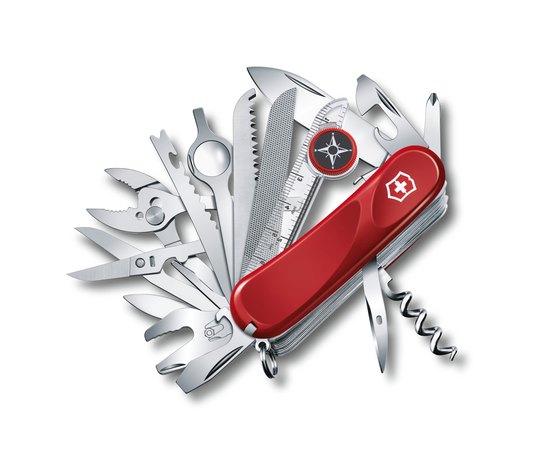 Нож Victorinox Delemont, Evolution S54, 85мм, красный, подар.коробка 2.5393.SE