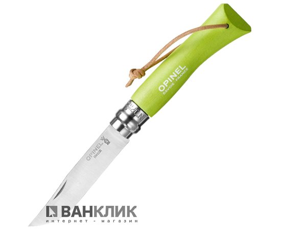 Нож Opinel №7 Inox Trekking светло-зеленый (002207)