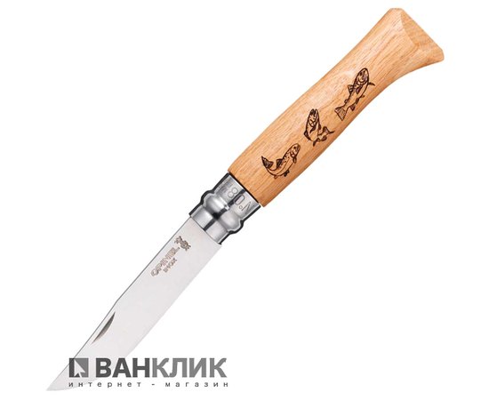 Нож Opinel №8 Animalia "Форель" (001625)