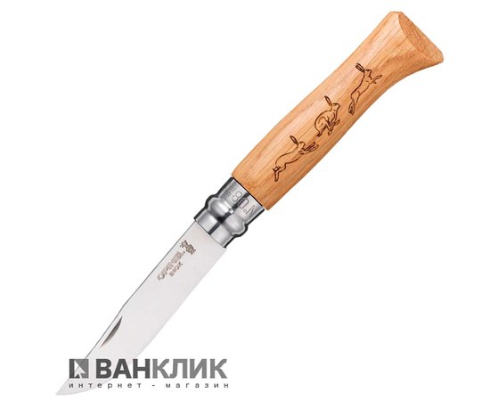 Нож Opinel №8 Animalia "Заяц" (001623)