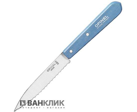 Нож Opinel Serrated №113 Inox голубой (001922)