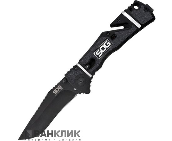 Нож SOG Trident Elite Black Blade (TF102-CP)