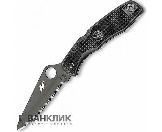 Нож Spyderco Pacific Salt black blade spyderedge (C91SBBK)