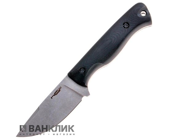 Нож N.C. Custom "Fang" black stonewashed