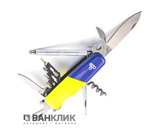 Нож Ego tools IT.01 синежелтый с набором бит IT.01DVUK