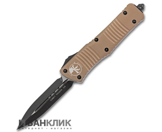 Нож Microtech Combat Troodon Double Edge Black Blade 142-1TA