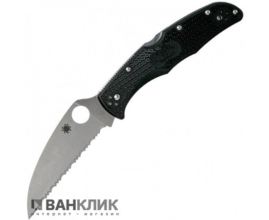 Нож Spyderco Endura Wharncliffe серрейтор (C10FSWCBK)