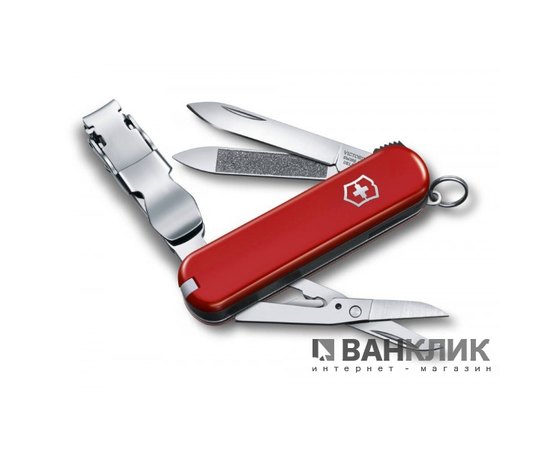 Нож Victorinox NailClip 580, 65 мм, красный 0.6463