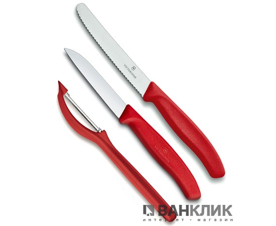 Набор ножей кухонных Victorinox SwissClassic красный 6.7111.31