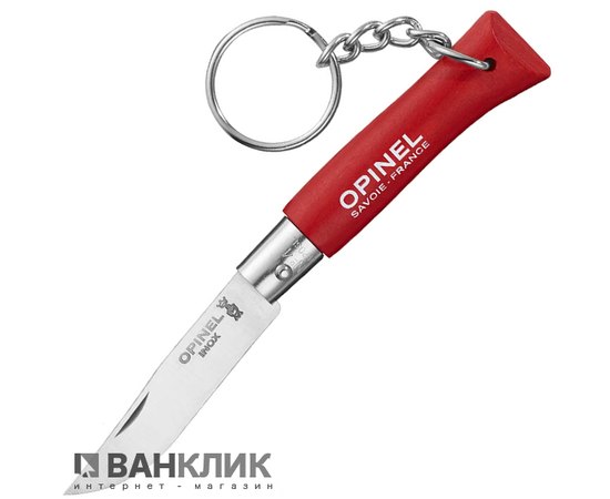 Нож-брелок Opinel №4 красный (002055)