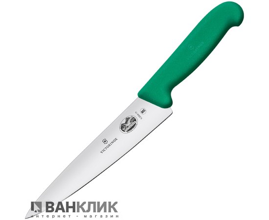 Нож кухонный Victorinox Fibrox 15 см, зеленый 5.2004.15