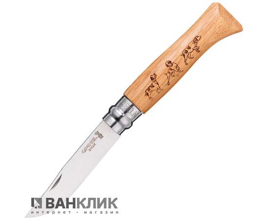 Нож Opinel №8 VRI Собака дуб (002335)