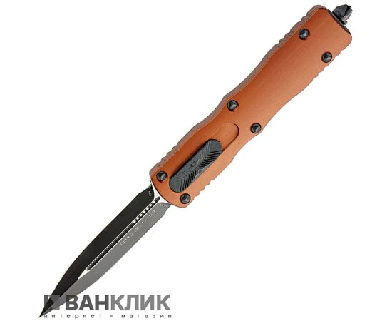 Нож Microtech Dirac Delta Double Edge Black Blade tan 227-1TA