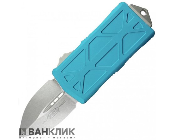 Нож Microtech Exocet Stonewash Apocalyptic turquoise 157-10APTQ