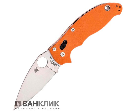 Нож Spyderco Manix 2 Sprint Run, REX 45 оранжевый (C101GPBORE2)