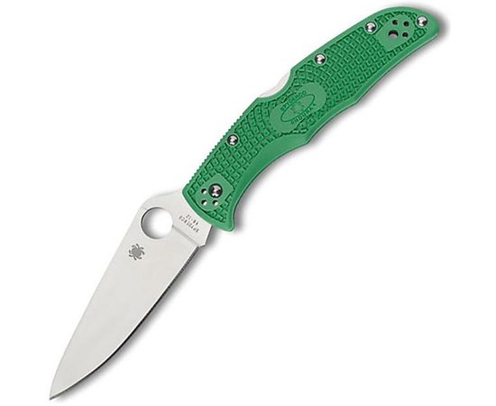 Нож Spyderco Endura 4 Flat Ground зеленый (C10FPGR)