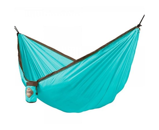 Одномісний туристичний гамак La Siesta Colibri turquoise CLH15-3, Колір: Чорний/Зелений