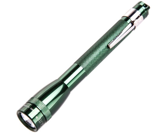 Фонарь Mini Maglite AAA (темно-зеленый), карманный клип и 2 батареи (M3А396R)