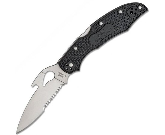 Нож Spyderco Byrd Cara Cara 2 Emerson, полусеррейтор (BY03PSBK2W)