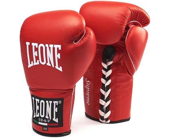 Боксерські рукавички Leone Supreme Red 8 ун. (1589_500029), Вага: 8 унцій