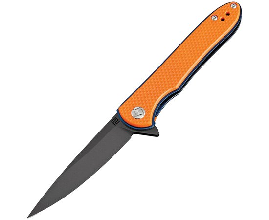 Ніж Artisan Shark Black Blade orange (1707P-BOE), Колір: Помаранчевий, Марка сталі: D2, Матеріал рукояті: Склотекстоліт (G10)