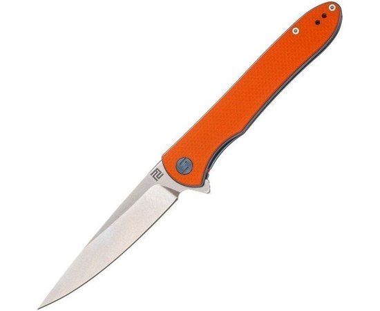 Ніж Artisan Shark Orange G10 (1707P-OE), Колір: Помаранчевий, Марка сталі: D2, Матеріал рукояті: Склотекстоліт (G10)