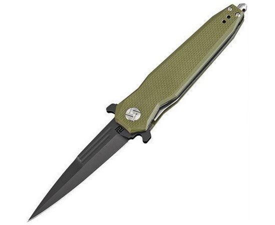 Ніж Artisan Hornet BB Flat olive (1810P-BGNF), Колір: Оливковий, Марка сталі: D2, Матеріал рукояті: Склотекстоліт (G10)