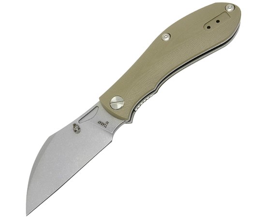 Кишеньковий ніж Brutalica TSARAP D2 steel (tan handle), Колір: Зелений