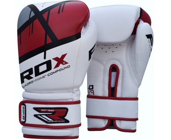 Боксерские перчатки RDX Rex Leather Red 10 ун. (897_10128), Вес: 10 унций