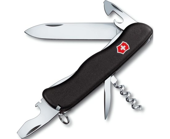 Нож Victorinox Nomad 0.8353.3, Цвет : Чёрный, Марка стали: Нержавеющая сталь, Материал рукояти: Нейлон