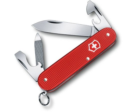 Нож Victorinox Cadet 0.2601.L18, Цвет : Красный, Марка стали: Нержавеющая сталь, Материал рукояти: Алюминий