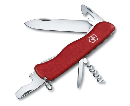 Ніж Victorinox Picknicker 0.8353, Колір: Червоний, Марка сталі: Нержавіюча сталь, Матеріал рукояті: Нейлон