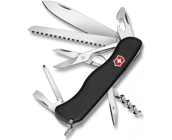 Ніж Victorinox Outrider 0.9023.3, Колір: Чорний, Марка сталі: Нержавіюча сталь, Матеріал рукояті: Пластик