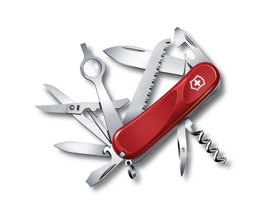 Нож Victorinox Delemont, Evolution 23, 85 мм, красный 2.5013.E