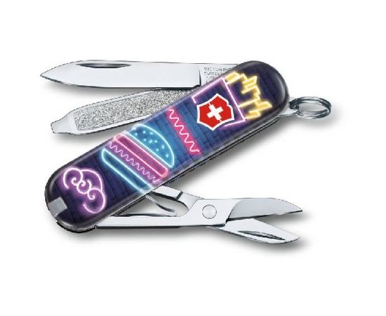 Ніж Victorinox Classic Le 0.6223.L1906, Колір: Бургер бар, Марка сталі: Нержавіюча сталь, Матеріал рукояті: Пластик