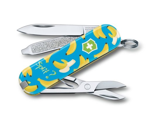 Нож Victorinox Classic LE Banana Split 0.6223.L1908, Цвет : Banana Split, Марка стали: Нержавеющая сталь, Материал рукояти: Пластик